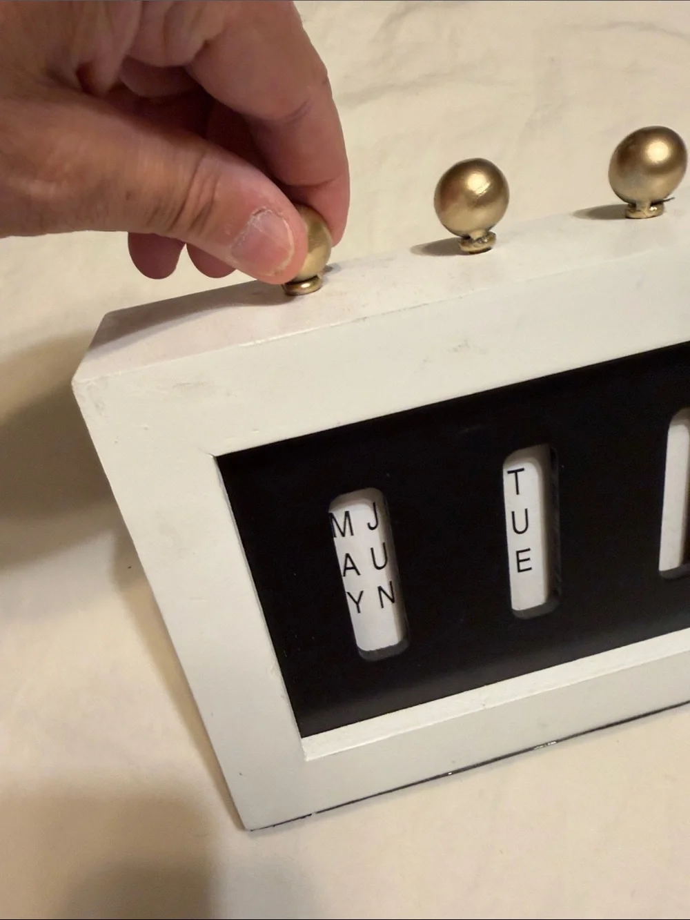 Undetermined Brand Black & White Perpetual Home Office Calendar